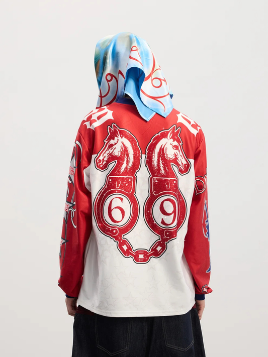 Leopard-horse drill hockey uniform