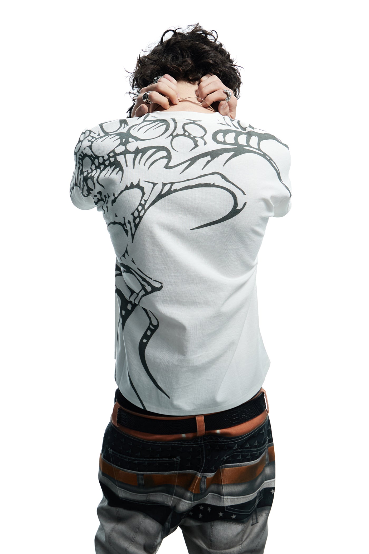Wings All-Over Print Applique Vest