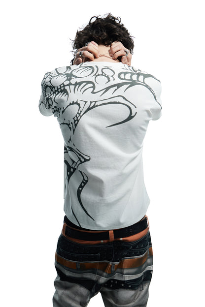 Wings All-Over Print Applique Vest