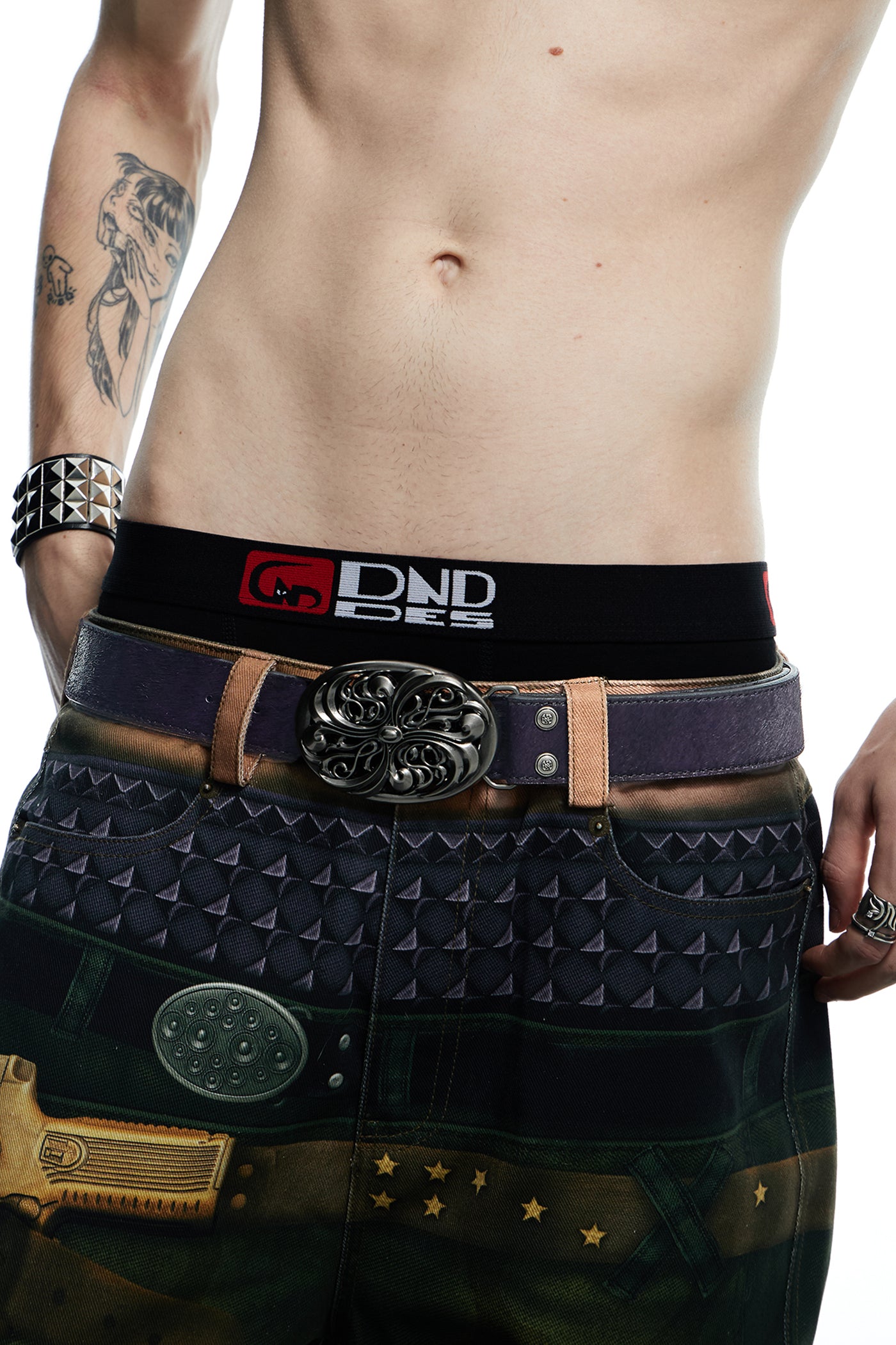 Purple Horse Hair Honeysuckle Belt