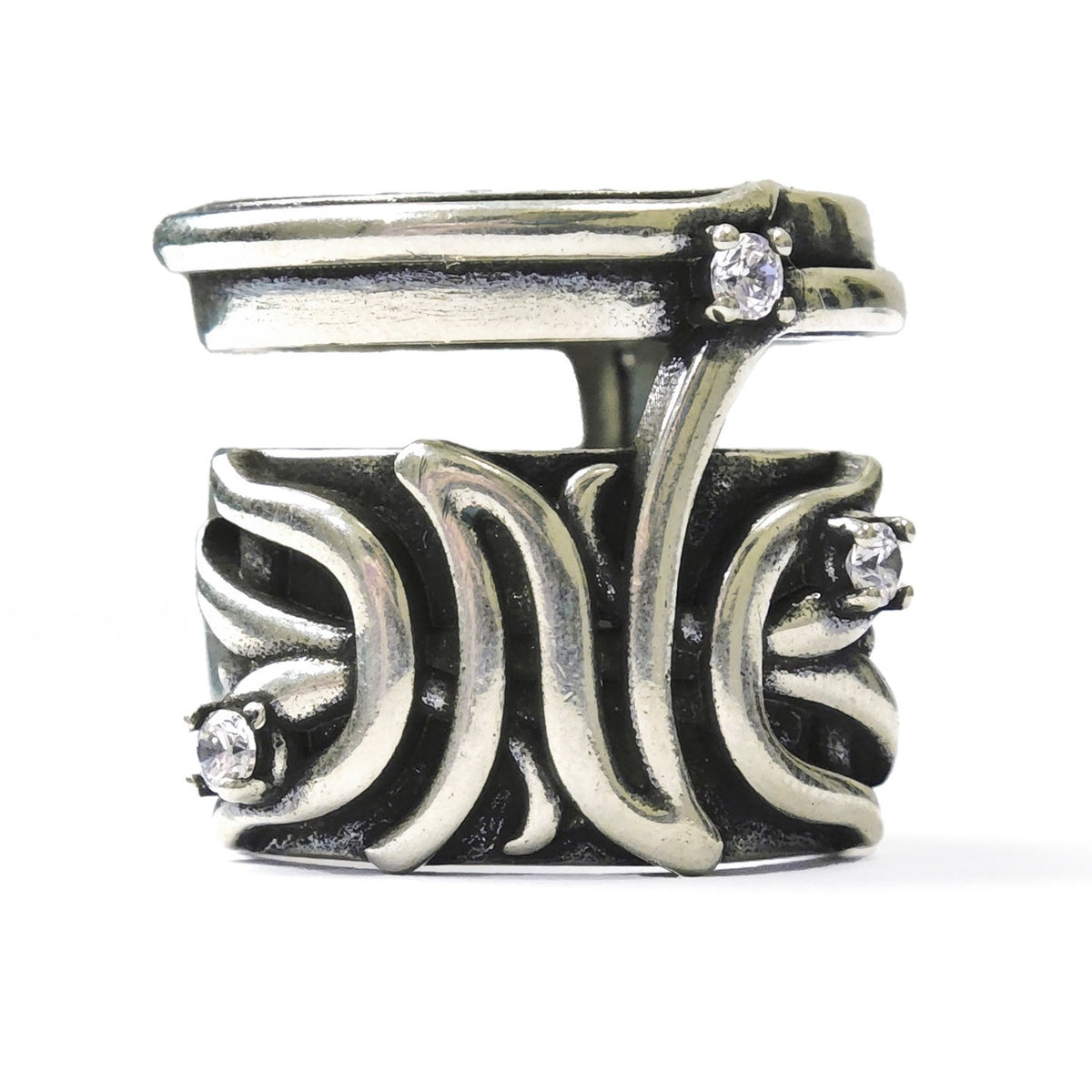Honeysuckle DND Carved Dual-Layer Ring