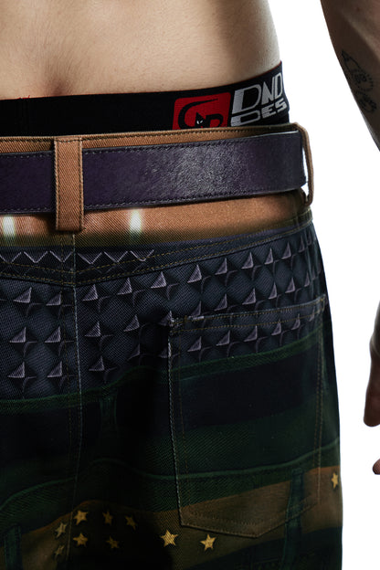 Purple Horse Hair Honeysuckle Belt