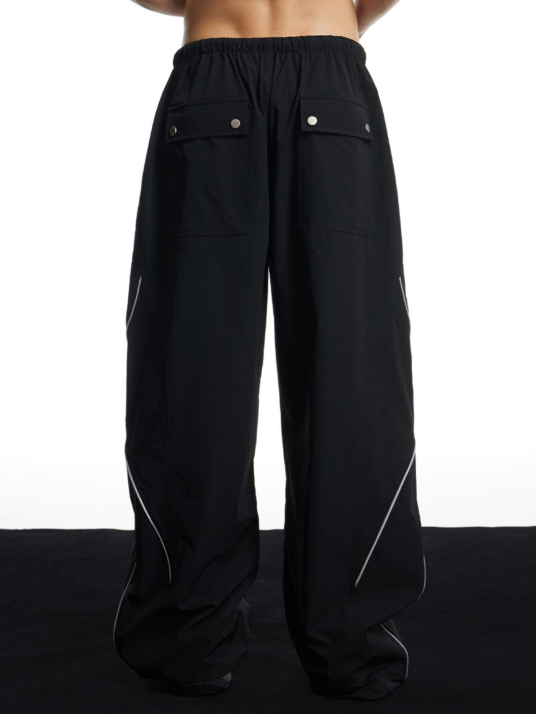DND 4 Sports Reflective Stacked Track Parachute Pants