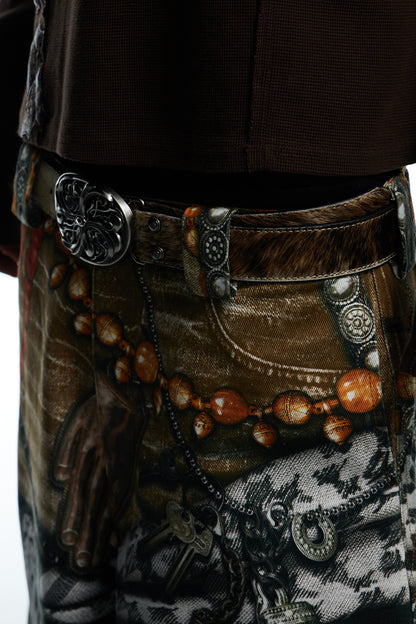 Brown Horse Hair Honeysuckle Belt