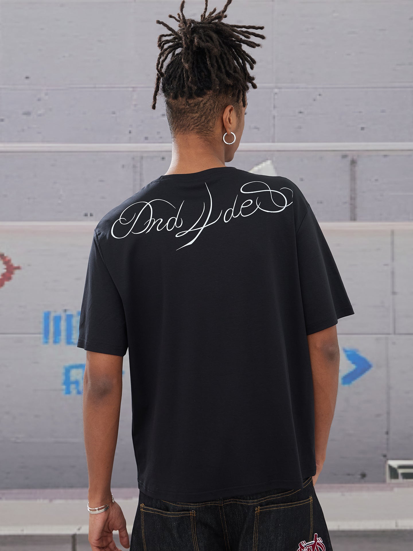 Tattoo Script Modal&Mulberry Silk Cooling T-Shirt