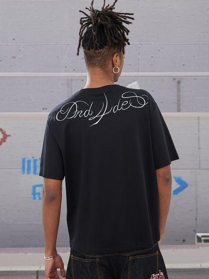 Tattoo Script Modal&Mulberry Silk Cooling T-Shirt