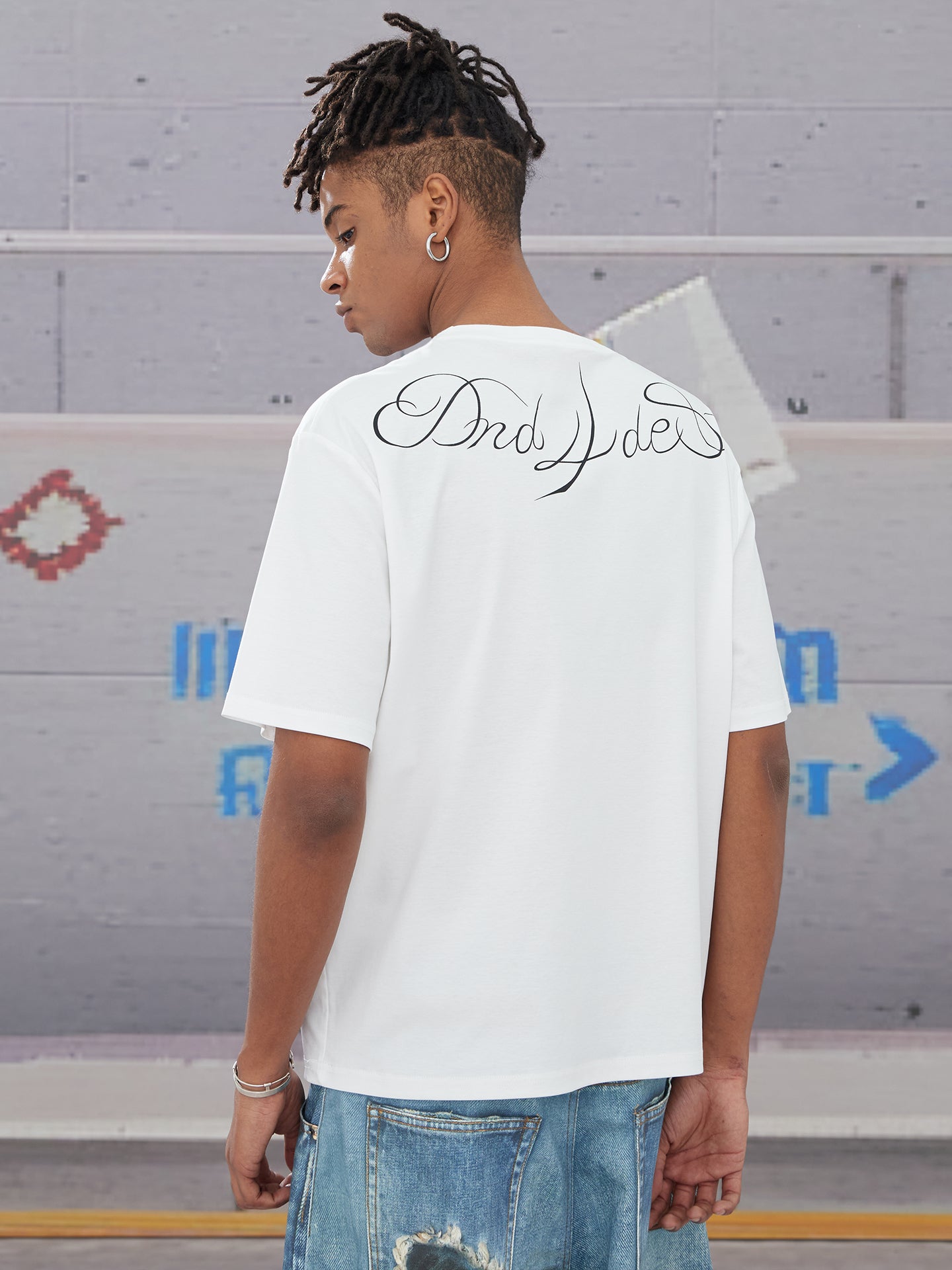 Tattoo Script Modal&Mulberry Silk Cooling T-Shirt