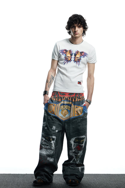 Boxing Gold Belt Sweatpants
