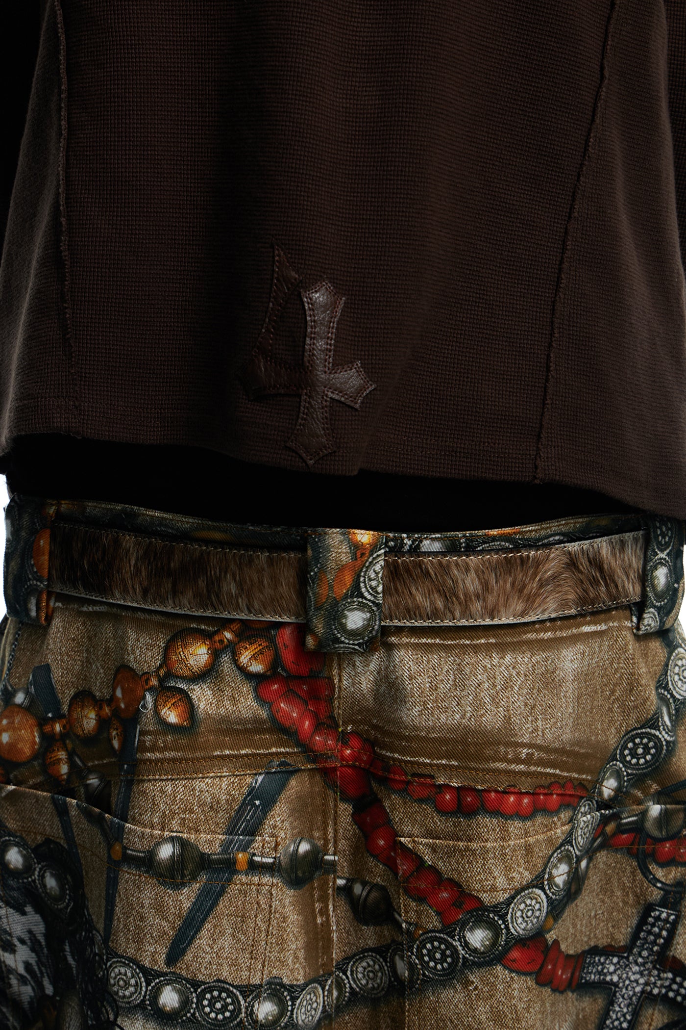 Brown Horse Hair Honeysuckle Belt