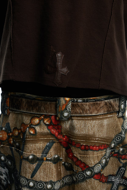 Brown Horse Hair Honeysuckle Belt