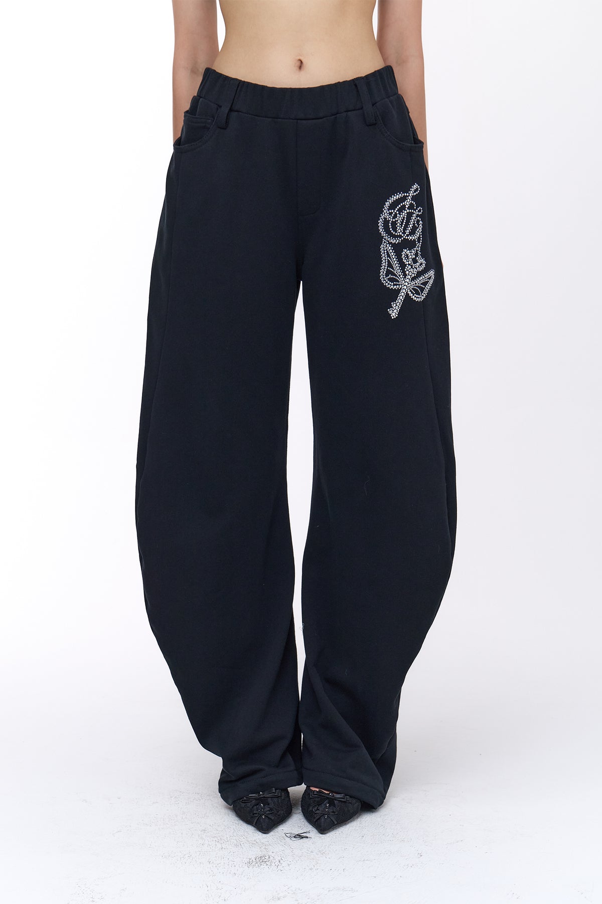 Hot stamping set of sweatpants