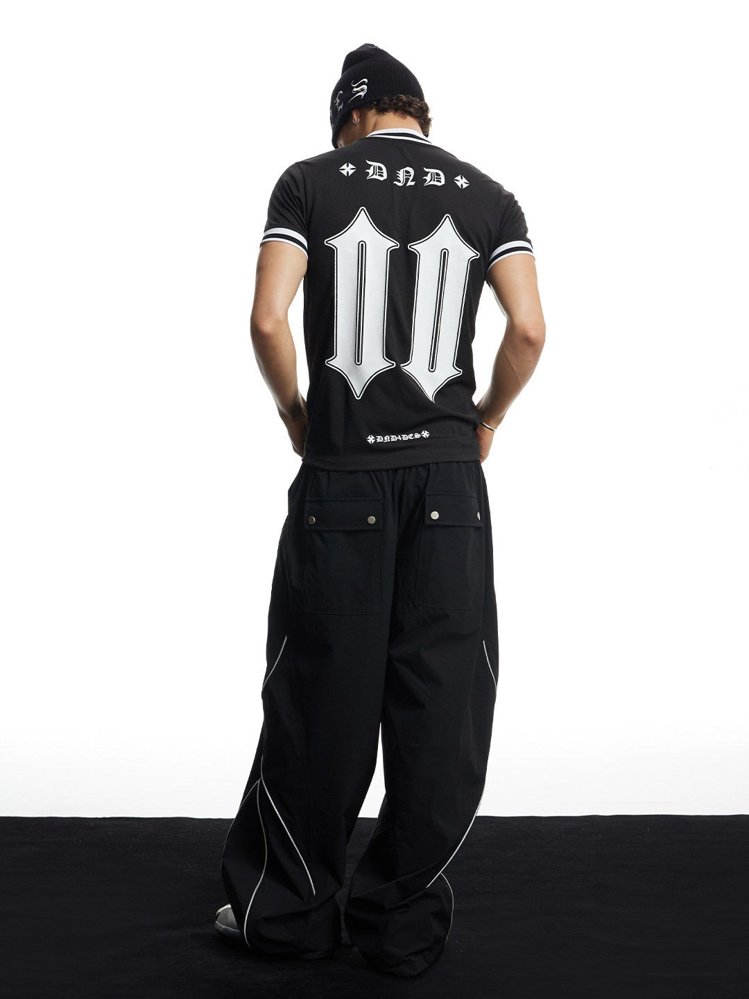 Gothic Graphic Fitted Football Jersey