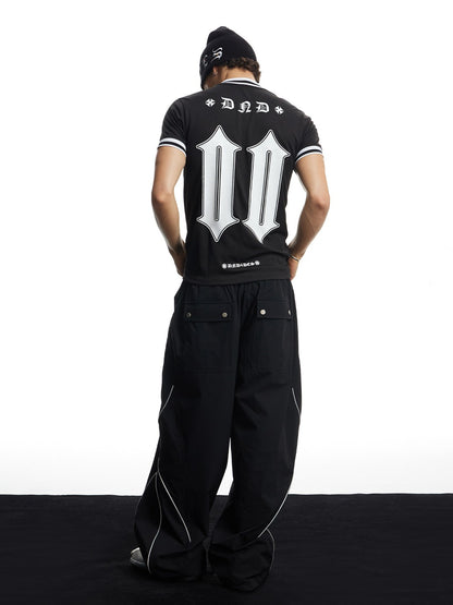 Gothic Graphic Fitted Football Jersey