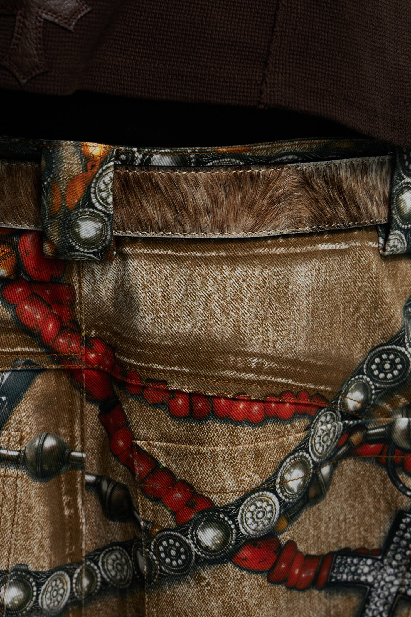 Brown Horse Hair Honeysuckle Belt