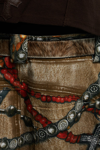 Brown Horse Hair Honeysuckle Belt