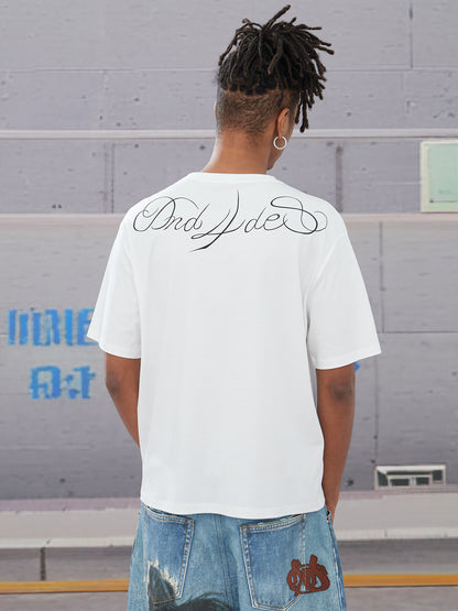 Tattoo Script Modal&Mulberry Silk Cooling T-Shirt