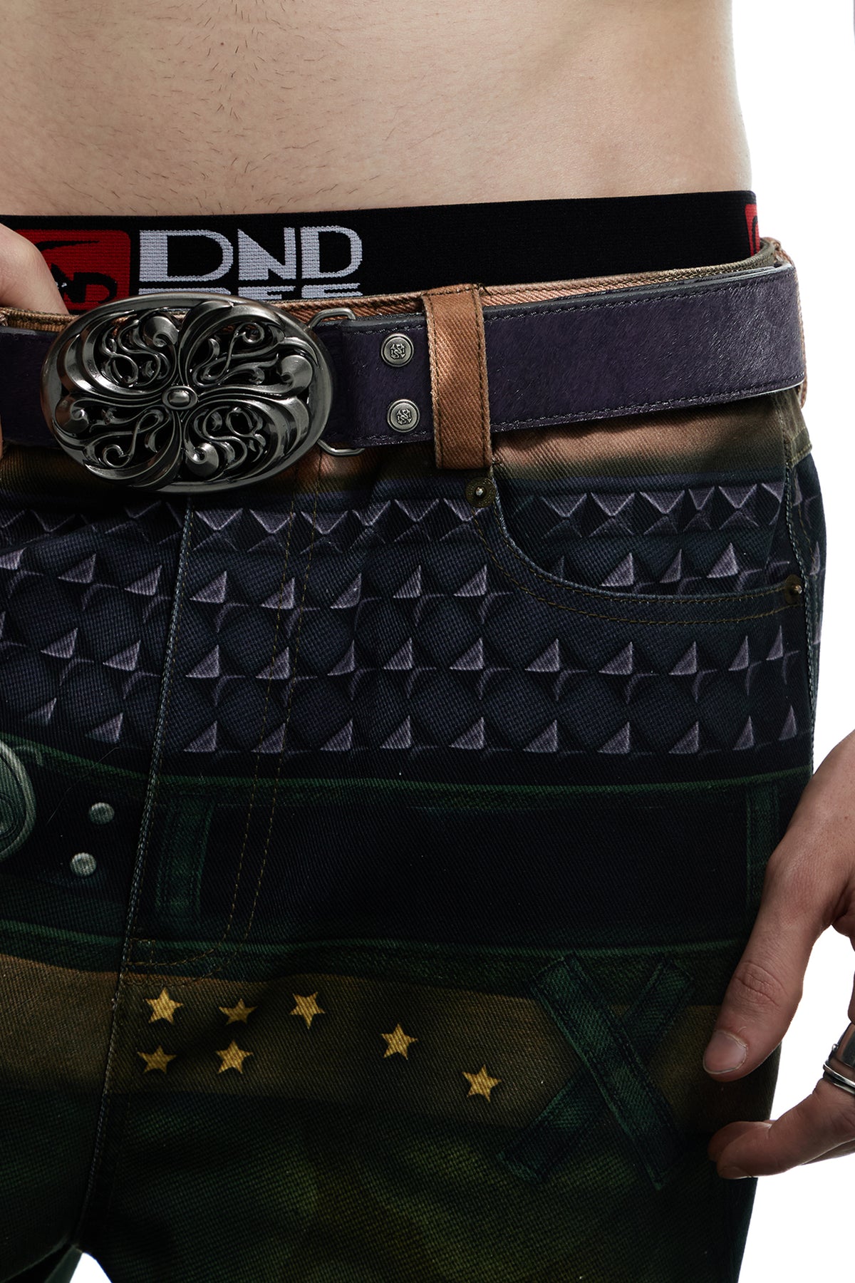 Purple Horse Hair Honeysuckle Belt