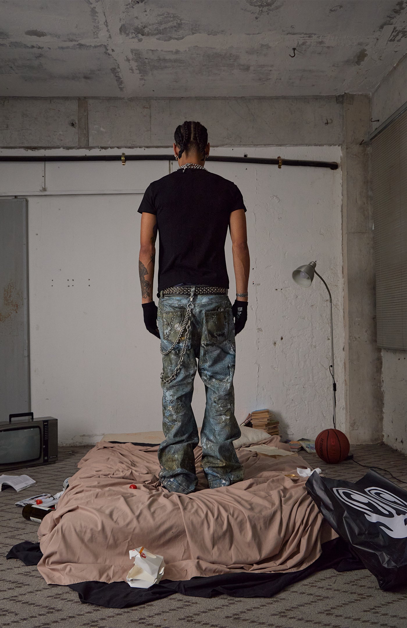 Gems Rotten Distressed Flared Jeans