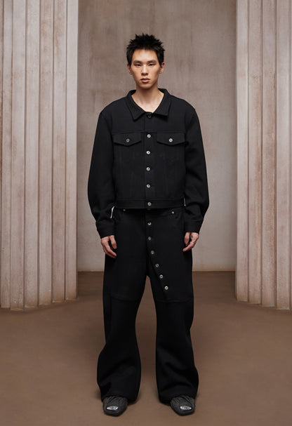 Essential｜Wool-Blend Long Button Fly Sweatpants