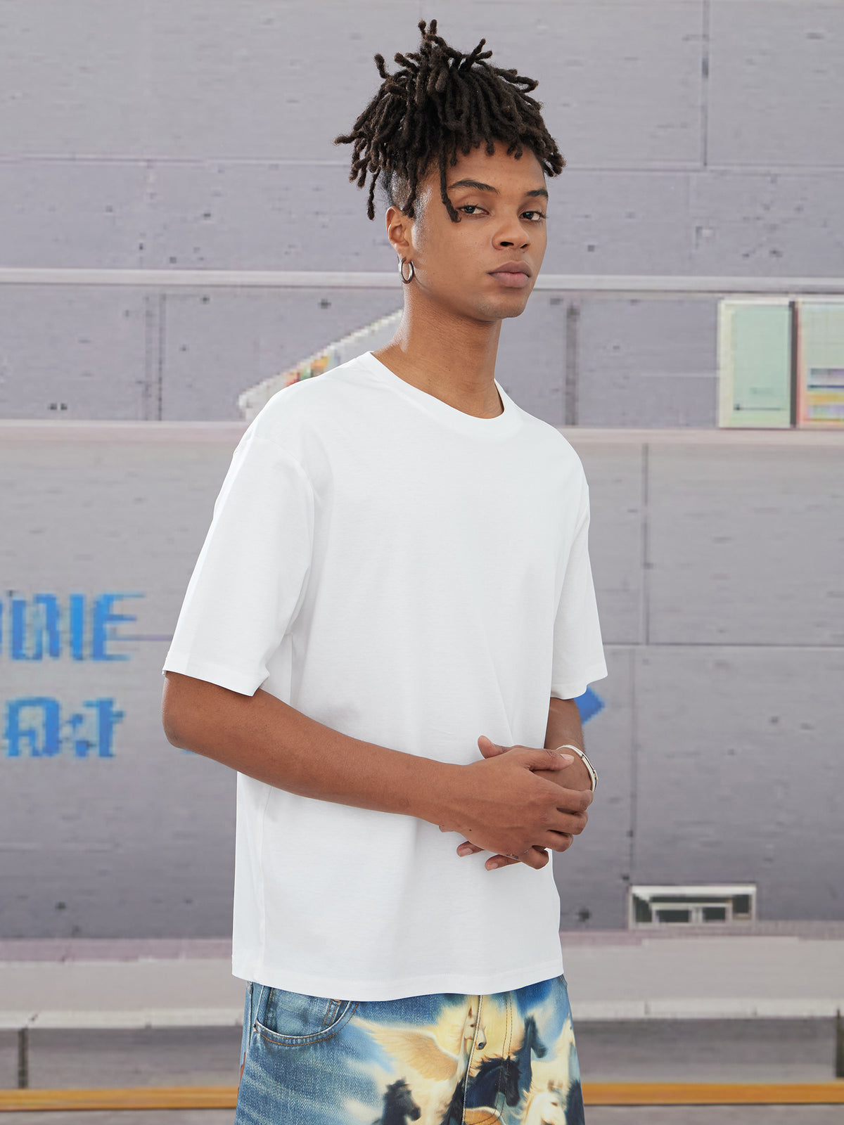 Tattoo Script Modal&Mulberry Silk Cooling T-Shirt