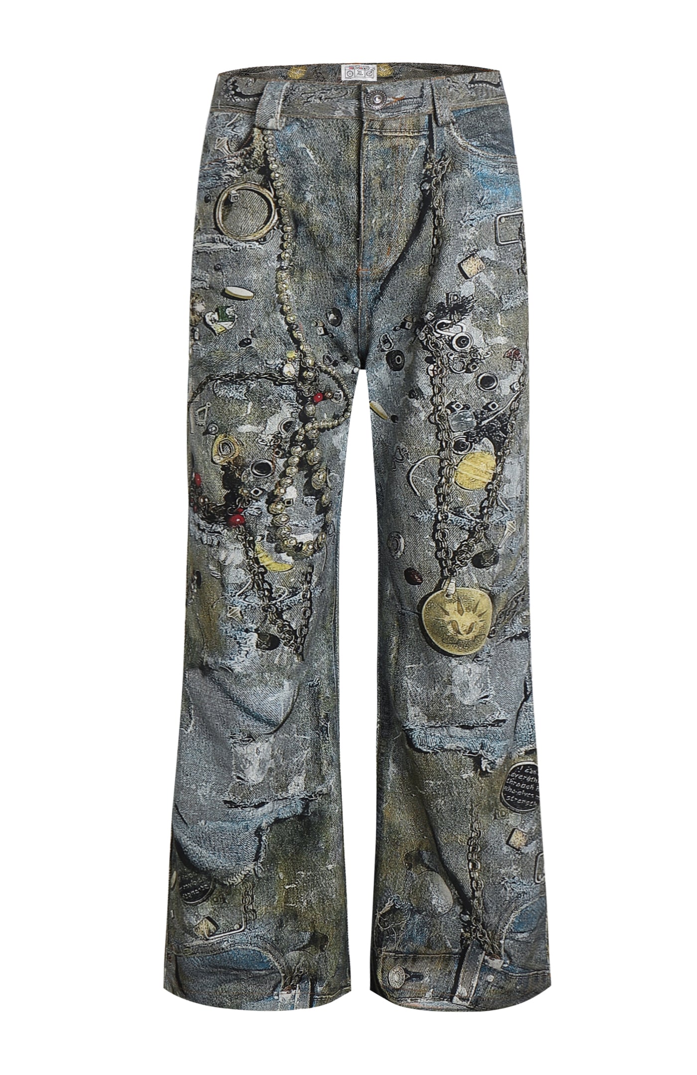 Gems Rotten Distressed Flared Jeans