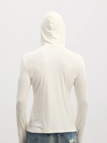 Gothic Graphic Half-Zip Hooded Long-Sleeve Top - image 7 of 7