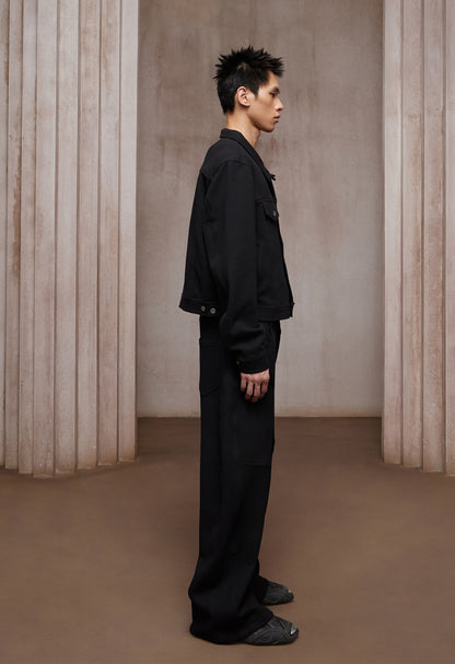 Essential｜Wool-Blend Long Button Fly Sweatpants