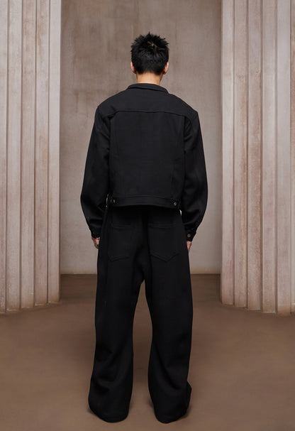 Essential｜Wool-Blend Long Button Fly Sweatpants