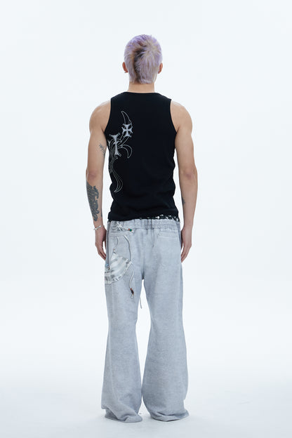 DND4DES Cross Side Graphic Tank Top