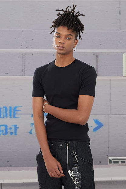 Essential Ribbed Slim-Fit T-Shirt