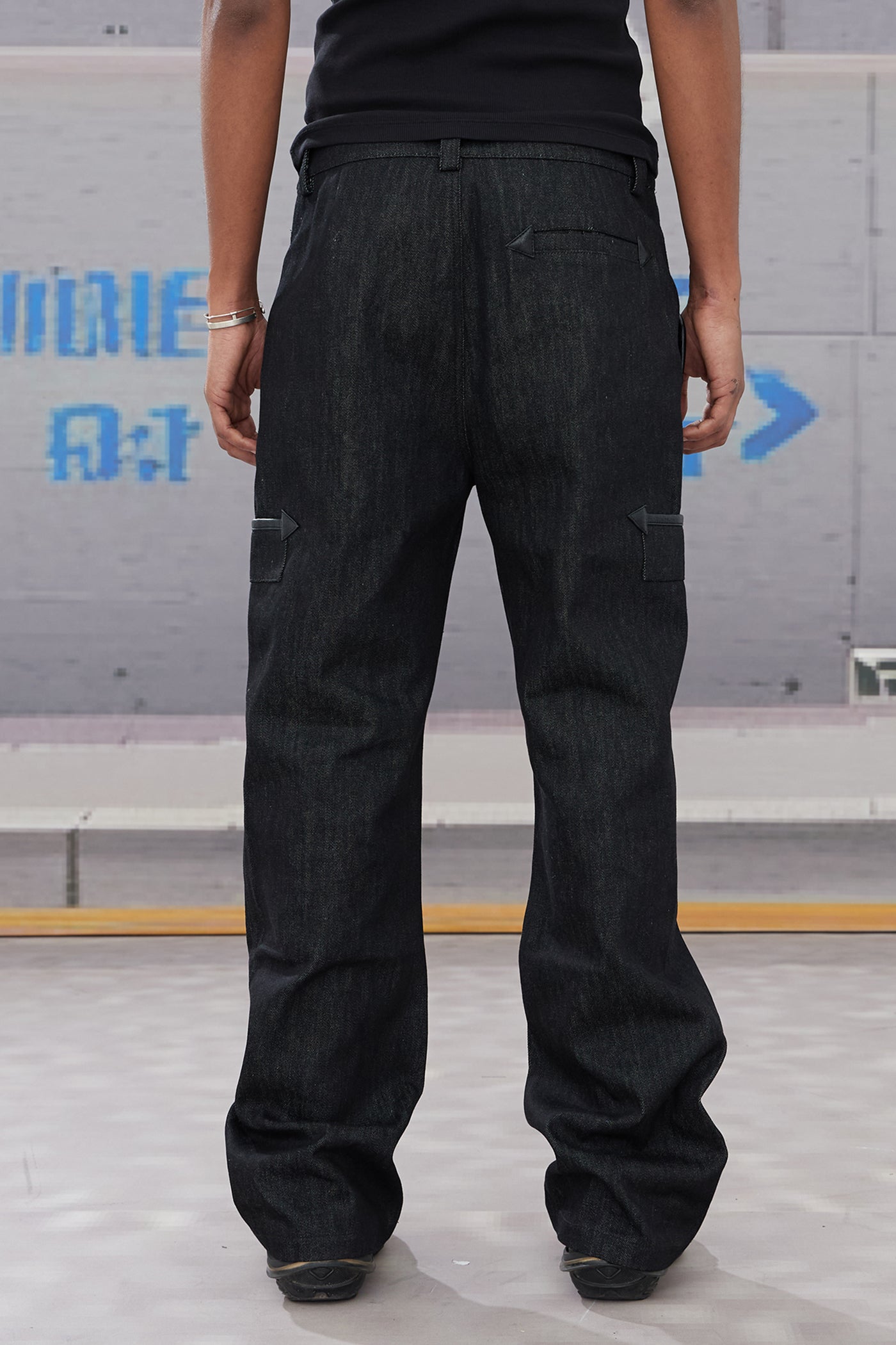 60s 646 Double-Zip Raw Denim Flared Jeans