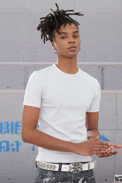 Essential Ribbed Slim-Fit T-Shirt