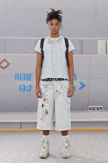 Y2K Layered-Chain Silm Fit T-shirt