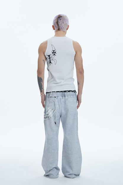 DND4DES Cross Side Graphic Tank Top