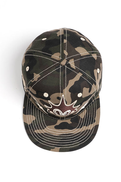 "D-alien" Camo Embroidered 6-Panel Strapback Cap