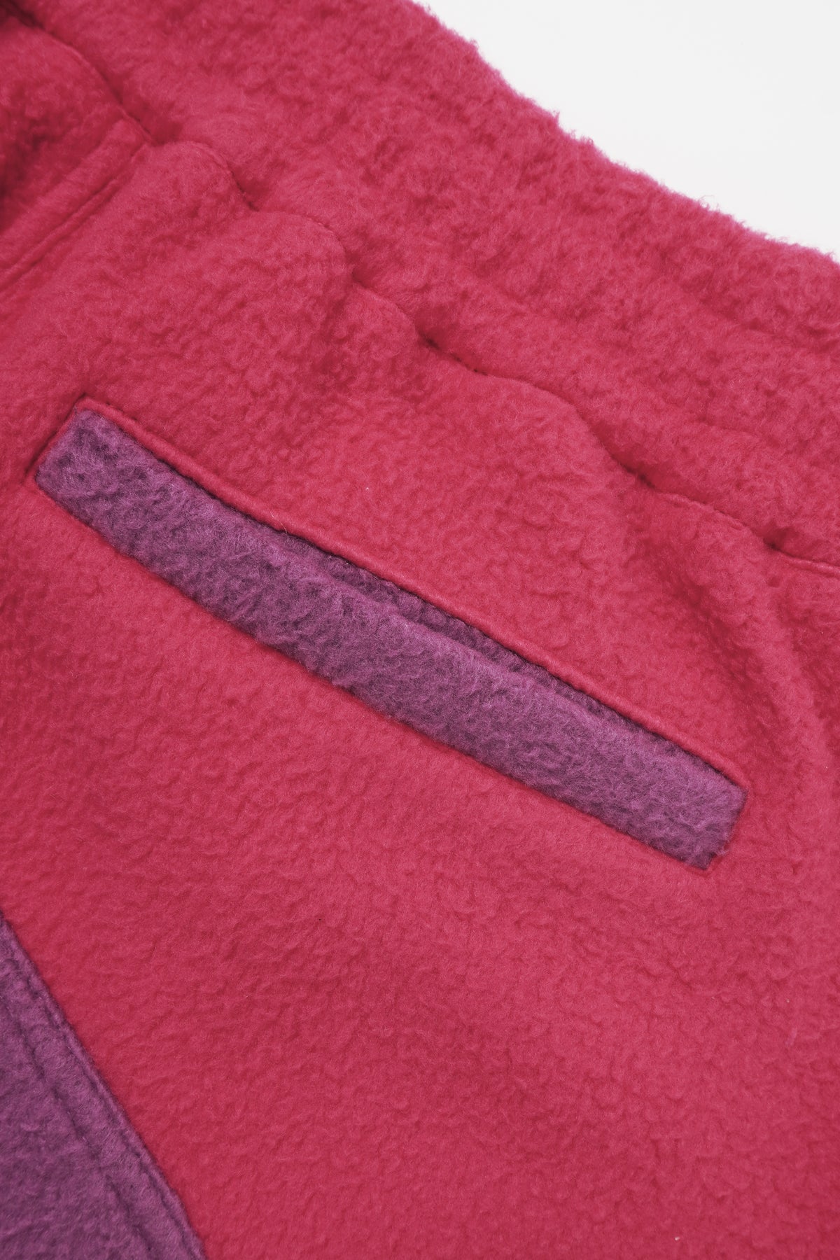 Colorblock Fleece Zip-Up Hoodie & Wide-Leg Sweatpants