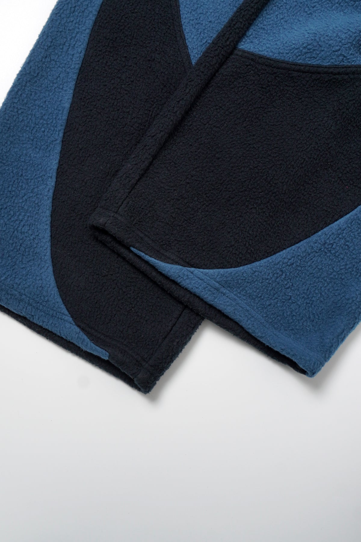 Colorblock Fleece Zip-Up Hoodie & Wide-Leg Sweatpants