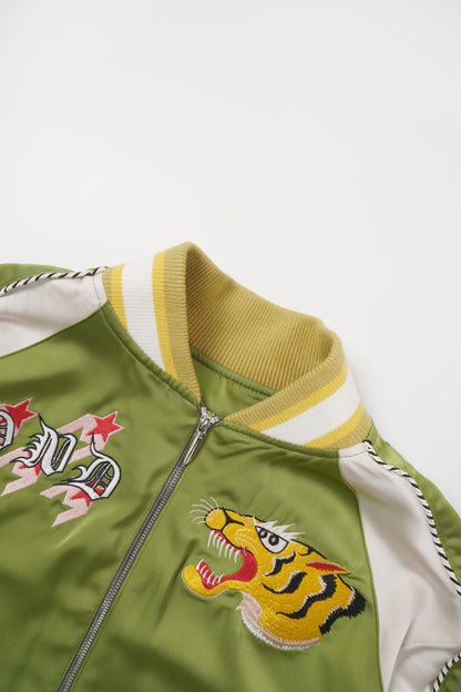 Tiger & Skull Embroidered Sukajan Jacket