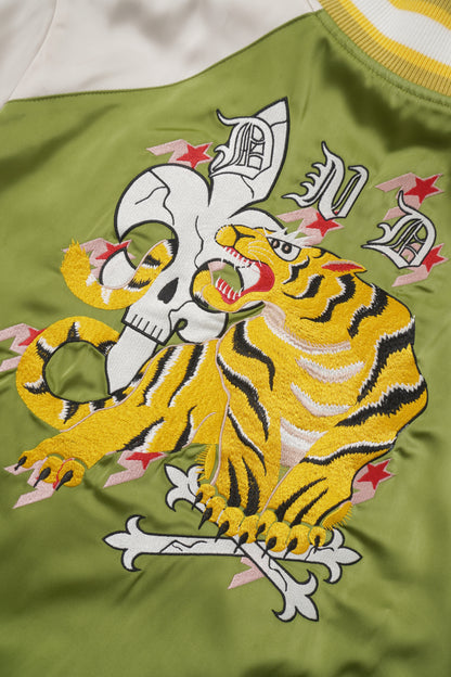 Tiger & Skull Embroidered Sukajan Jacket