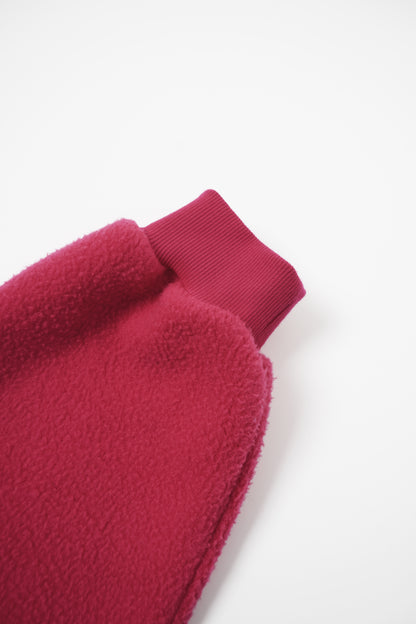 Colorblock Fleece Zip-Up Hoodie & Wide-Leg Sweatpants