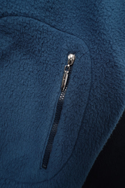 Colorblock Fleece Zip-Up Hoodie & Wide-Leg Sweatpants