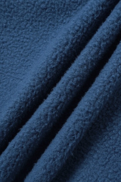 Colorblock Fleece Zip-Up Hoodie & Wide-Leg Sweatpants