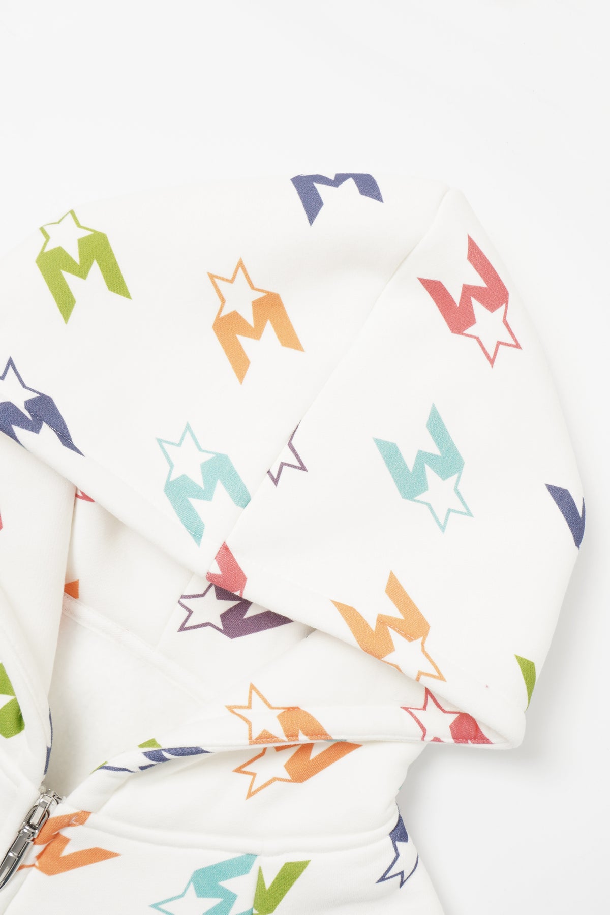 Multicolor Houndstooth Zip-Up Hoodie & Double-Waist Sweatpants