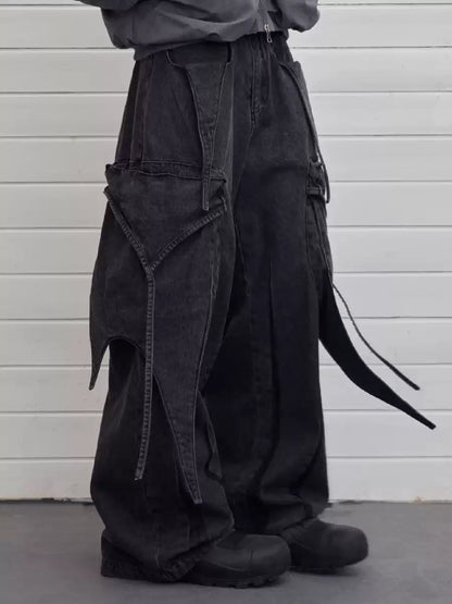 Multi-Layered Deconstructed Cargo Jeans