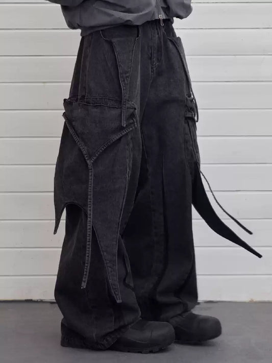 Multi-Layered Deconstructed Cargo Jeans