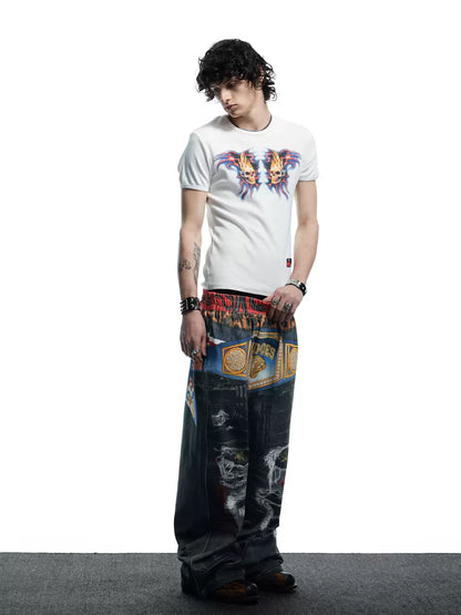 Boxing Gold Belt Sweatpants