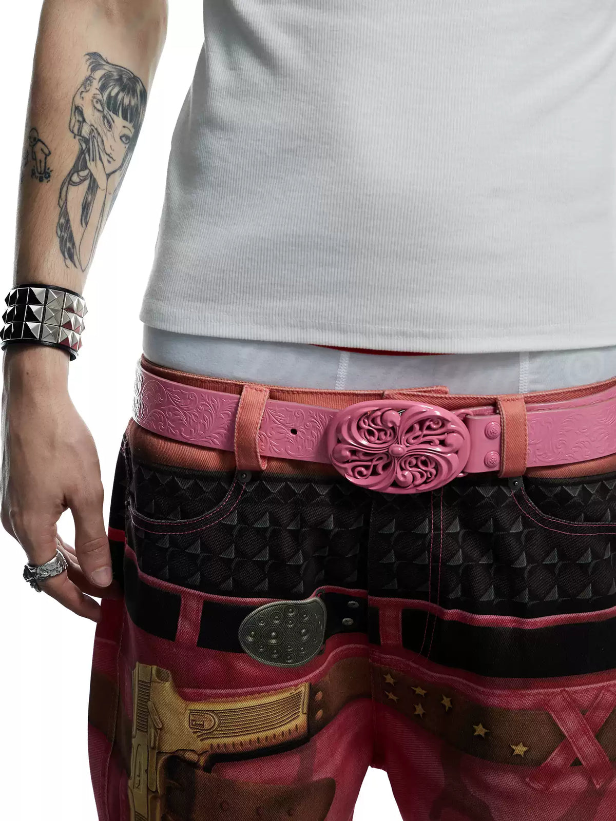 Pink Honeysuckle Belt