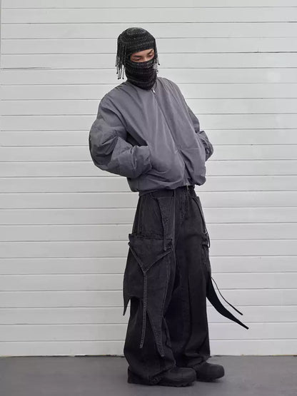 Multi-Layered Deconstructed Cargo Jeans