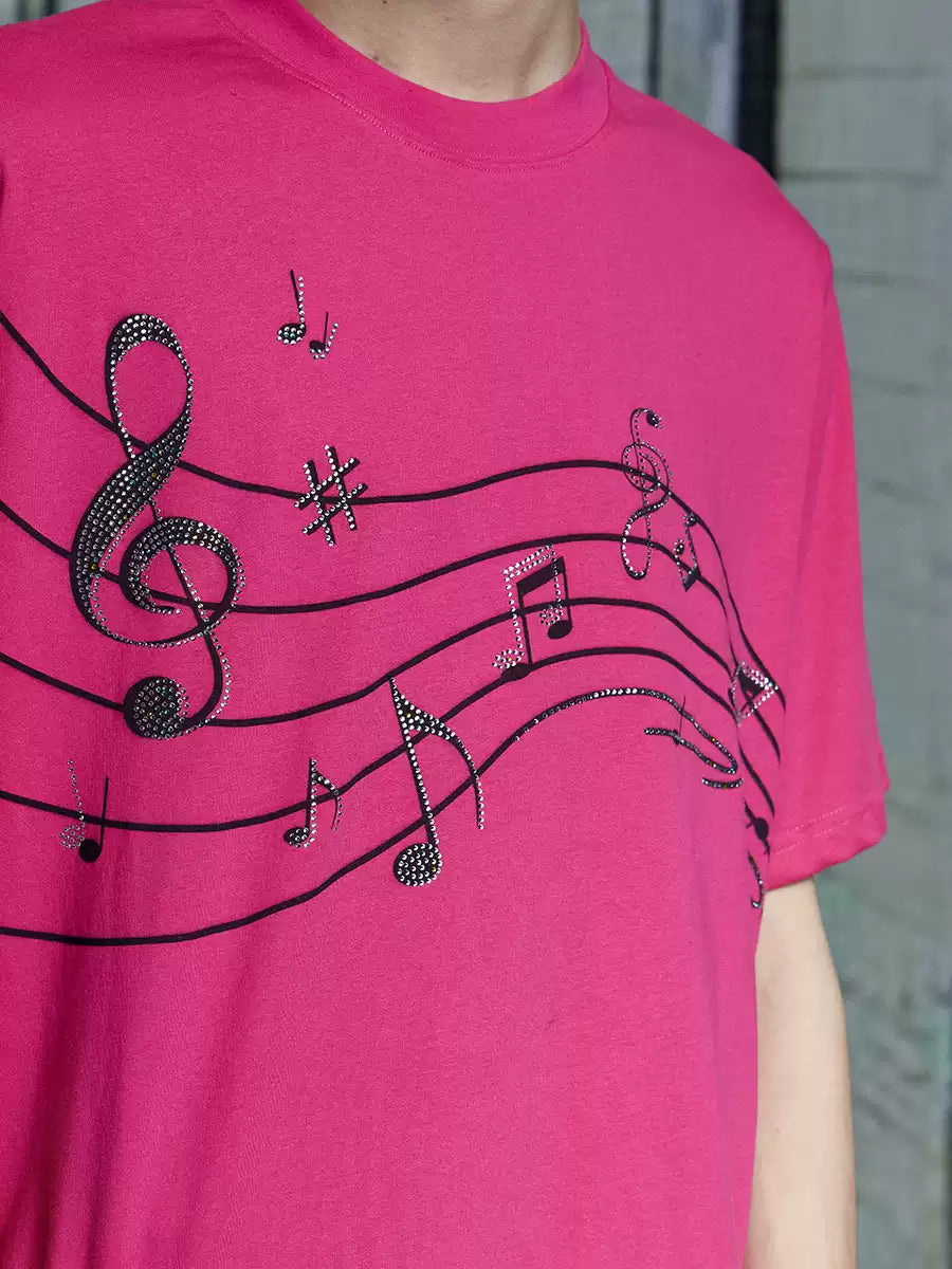 Diamonds Music Staff T-Shirt
