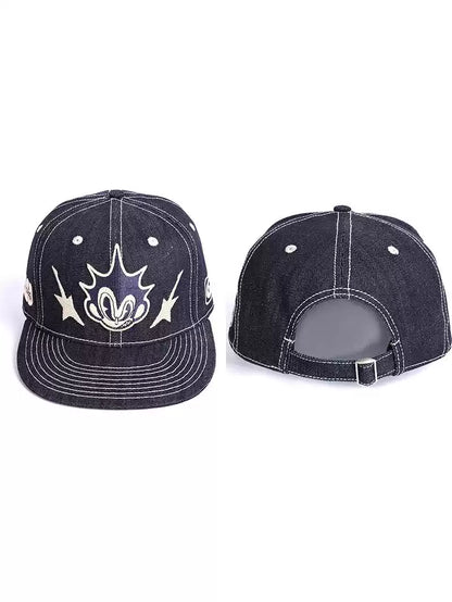 Embroidered Denim Truck Cap
